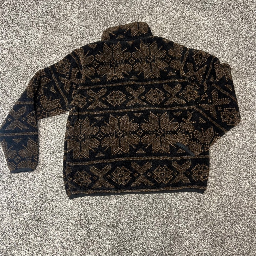 Carhartt Womens Fair Isle Sherpa Fleece Quarter Zip Pullover OJ6470-W - Picture 8 of 8